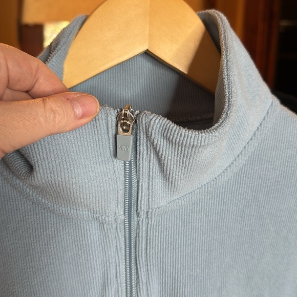 Marc New York Marc Jacob Quarter Zip Ribbed Pullover Jacket Blue Size Medium - Picture 6 of 10